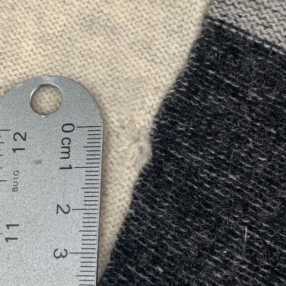 VINCE Cashmere Open Cardigan Womens Small Variegated Stripe Oversized Wool Blend - Picture 7 of 16